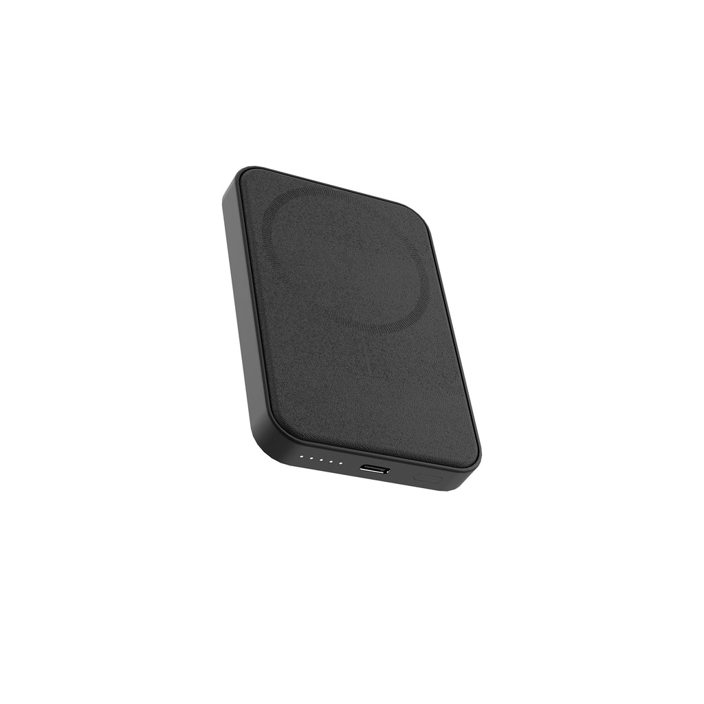 BNY for Magsafe Battery Pack, 5000mAh Wireless Portable Charger, PD20W USB-C Fast Charging Leather Magnetic Power Bank