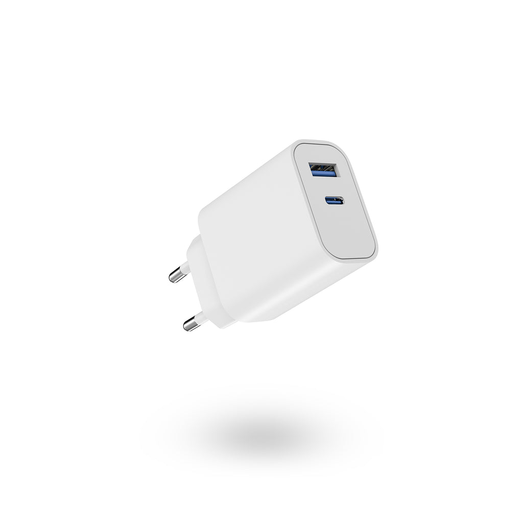 BNY for PD35W Wall Charger with 1×USB-C &  1×USB Quick Charging Adapter Portable