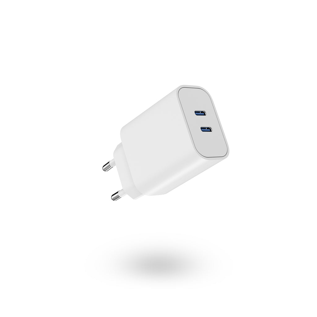 BNY for PD20W Wall Charger with 2×USB Quick Charging Adapter Portable