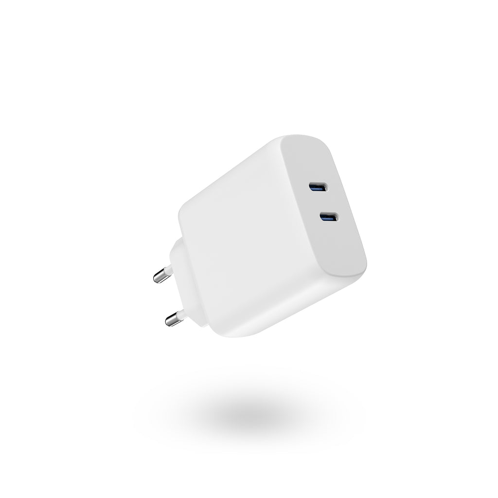 BNY for PD30W+PD20W=50W Wall Charger with 2×USB-C Fast Charging Adapter Portable